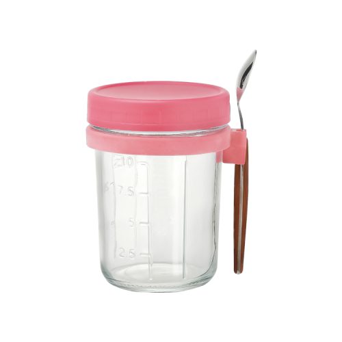 Glass Jar with Spoon Wholesale 380ml