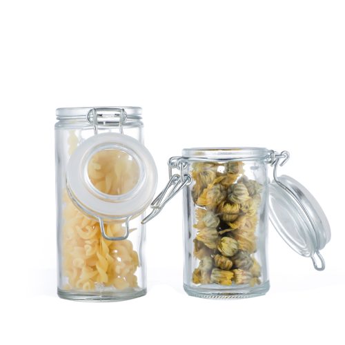 Glass Jar with Locking Lid,58ml,70ml,110ml,130ml
