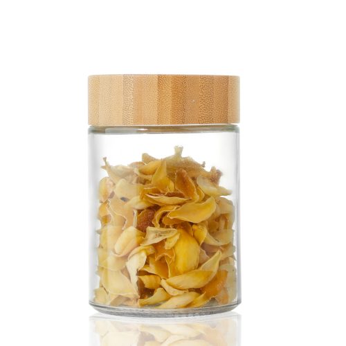 Glass Food Containers with Bamboo Lids,30ml,85ml,110ml