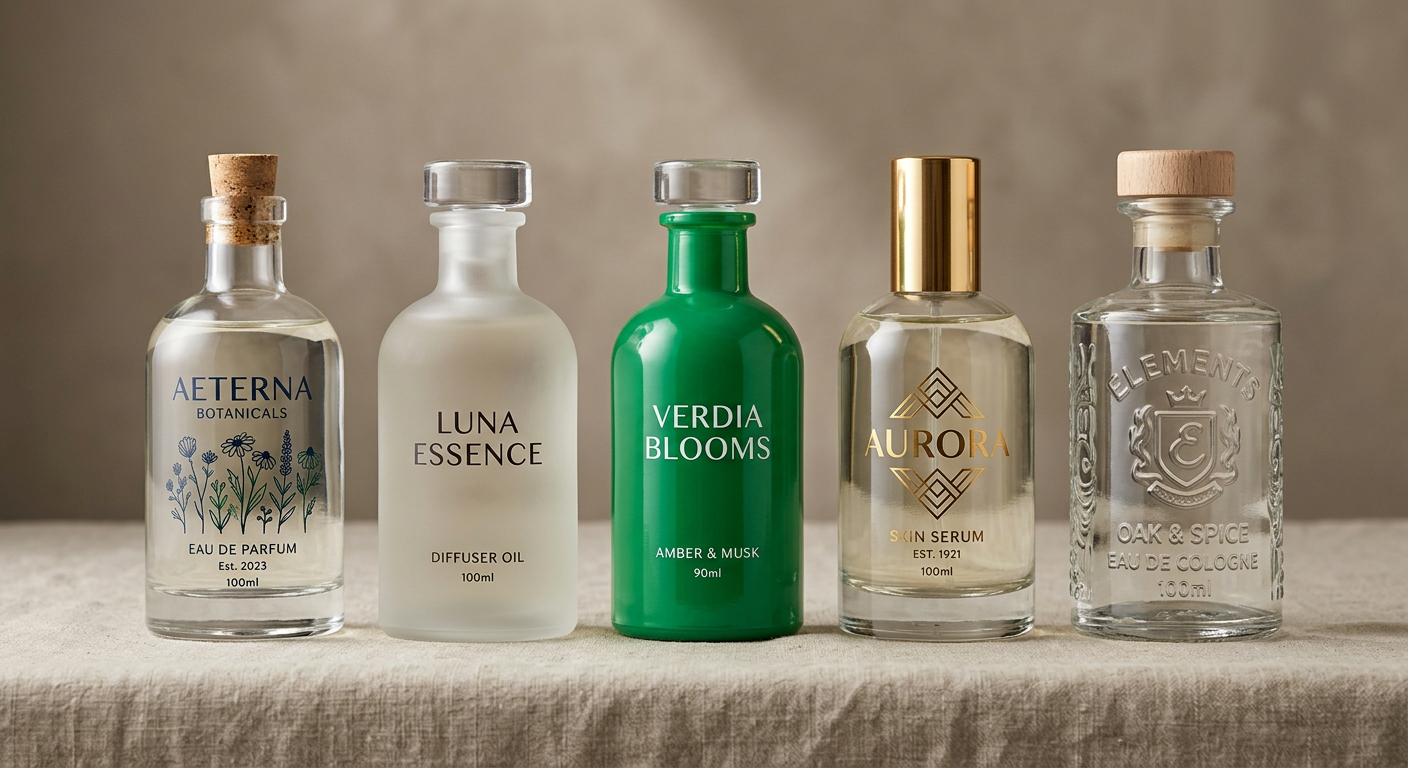 Glass Bottle Surface Decoration Guide: Printing, Frosting, Coating, and What Works Best for Each Product Featured Image